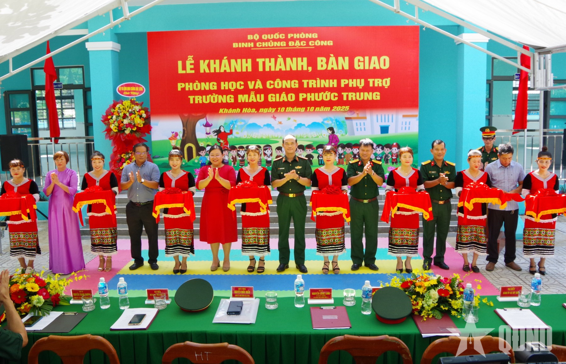 Binh chủng Đặc công bàn giao phòng học và công trình phụ trợ tại Khánh Hòa